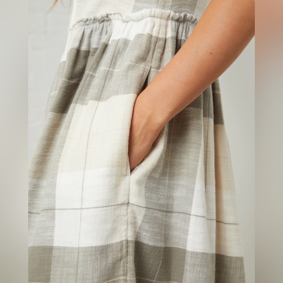 UpWest Easy Flutter-Sleeve Flannel Dress NWT UW2 - Picture 4 of 11